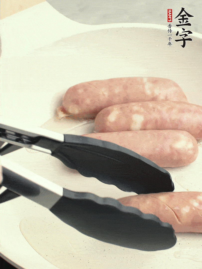 金字烤腸切花刀煎熟。