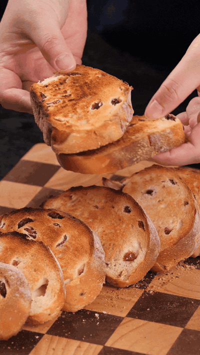 歐包切片，復烤烤脆